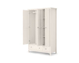 Acadia 3 Door Combination Wardrobe - Surf White