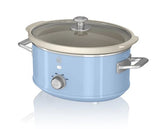 Swan 3.5L Slow Cooker Retro Blue