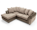 Harley Left Hand Facing Corner Sofa - Brown