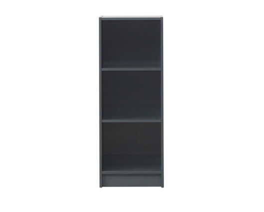 Traditional Medium Narrow Bookcase-Dark Grey