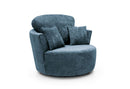 Heidi Swivel Chair - Dark Blue