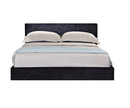 Berlin Double Ottoman Bed - Black Crushed Velvet