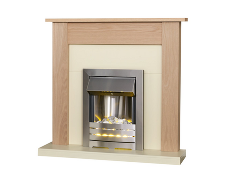Samuel Fireplace Suite in Oak, 43 Inch