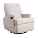 Mia Swivel Glider Recliner Chair - Oatmeal