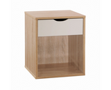 Atrix Nightstand with 1 Drawer-White