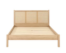 Croxley Double Rattan Bed - Oak