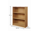 Low Wide Bookcase-Oak