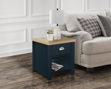 Harper 1 Drawer Lamp-Navy