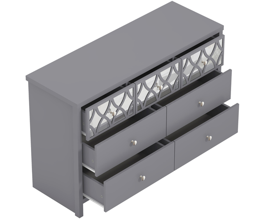 Arlo 3+4 Drawer Chest- Cool Grey