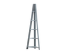 Corner Ladder Bookcase-Grey