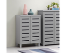 Tall 2 Door Shoe Cabinet-Grey
