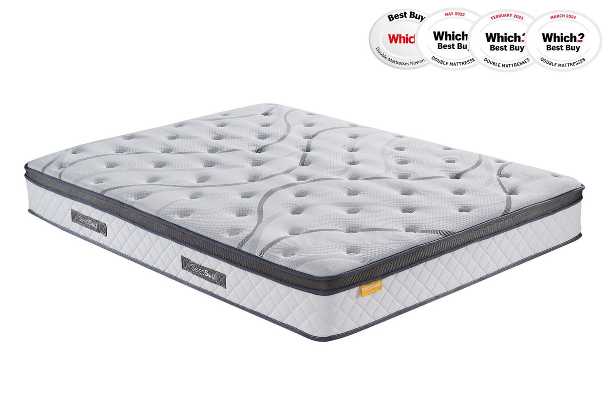 Roll Up Heaven 1000 Pocket Sprung Coolgel Mattress (25cm Depth) - Double