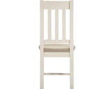 WINDSOR SLATTED DINING CHAIR (X2 PER BOX) - IVORY/OAT FABRIC