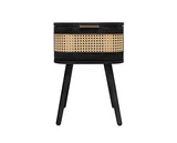Noah 1 Drawer Bedside - Black
