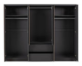 MALVERN 6 DOOR 2 DRAWER WARDROBE - GREY