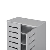 Euston 2 Door Shoe Cabinet - Light Grey