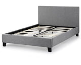 Rialto Light Grey Linen Bed - Single