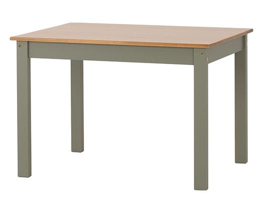 LUDLOW 1+4 DINING SET - GREEN/OAK EFFECT