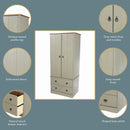 Corona Classic 2 door, 2 drawer wardrobe