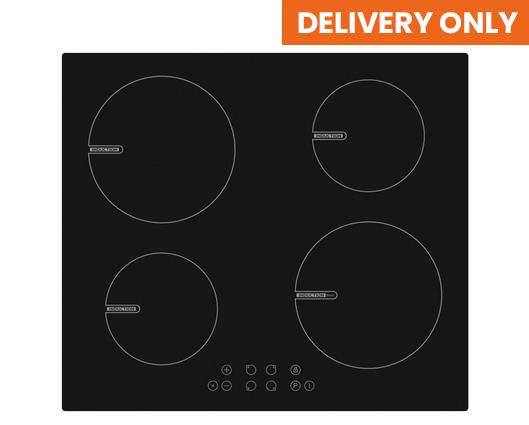 White Knight DAWKHBII60-P 60cm Induction Hob 4 Zone With Boost & Child Lock Black