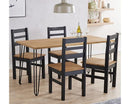 Augusta large dining table + 4 linea chair Set, 1xAGTB3 + 2xCRB107(pairs)