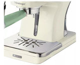 Ariete Manual Vintage Espresso Coffee Machine with Milk Frother - Green