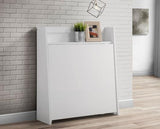Compact Folding White Lacquered Finish