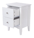 Como 2 Drawer Bedside Cabinet-White