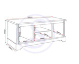 STRATFORD 2 DOOR TV UNIT - WHITE