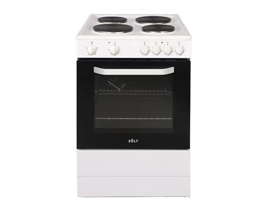 SOLT ASCC60W 60cm Single Cavity Electric Cooker with Solid Plate Hob