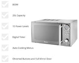Swan 800W 20L Digital Microwave Silver