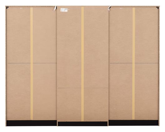 MALVERN 6 DOOR 2 DRAWER WARDROBE - BLACK