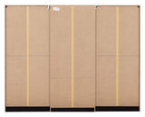 MALVERN 6 DOOR 2 DRAWER WARDROBE - BLACK