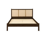 Croxley Rattan Bed Walnut - Double