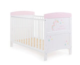 Grace Inspire Cot Bed + Fibre Mattress - Unicorn