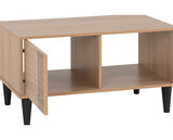 TESSA 1 DOOR COFFEE TABLE - NATURAL OAK EFFECT