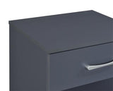 Highbury 1 Drawer Bedside - Dark Grey