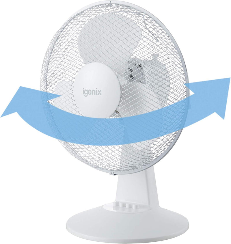 Igenix 12" Desk Fan White