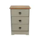 Corona Classic 3 drawer bedside cabinet