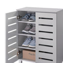 Euston 2 Door Shoe Cabinet - Light Grey