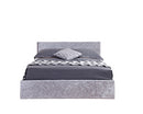 Berlin King Ottoman Bed- Crushed Steel Velvet