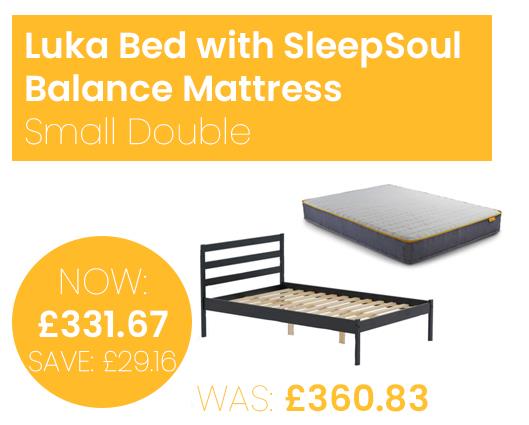 Luka Bed with SleepSoul Balance Mattress - Small Double