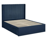 Leila Dual Storage Door Bed Royal Blue - Double