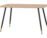 HAMILTON & AVERY MEDIUM DINING SET (X4 CHAIRS) - MEDIUM OAK EFFECT/GREY VELVET