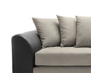Dan 3 Seater Sofa - Brown & Beige