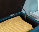 Scorento Ottoman Storage Unit-Teal