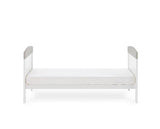Grace Inspire Cot Bed + Fibre Mattress - Hello World Koala Grey