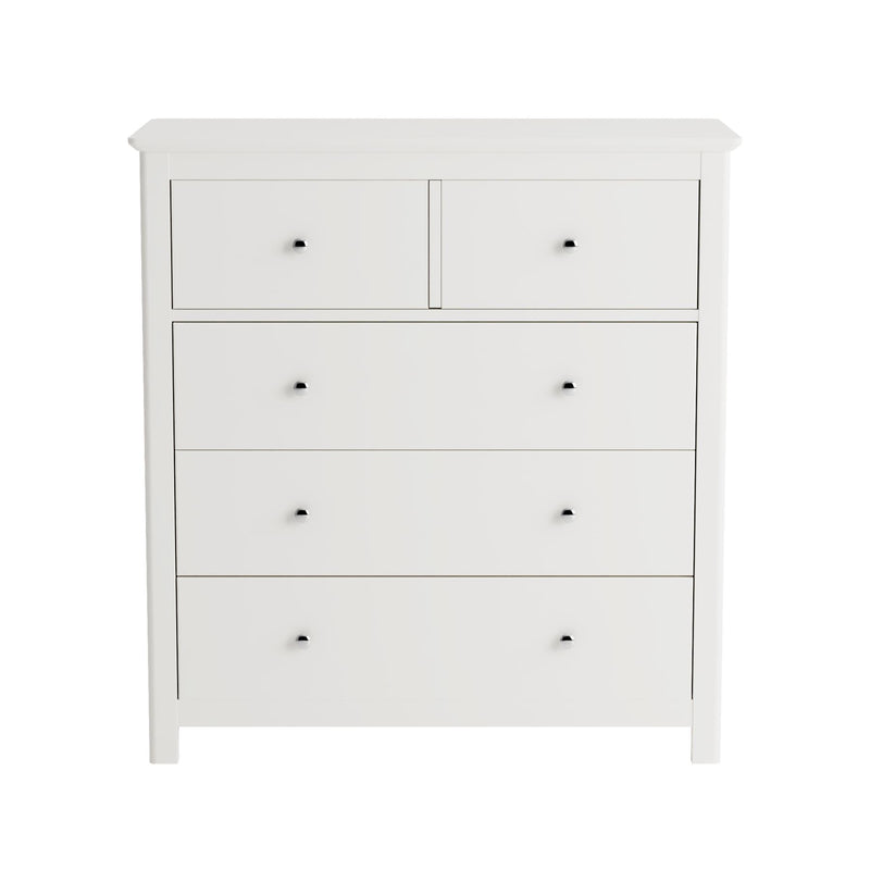 Nairn White 2+3 drawer chest of drawers
