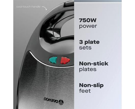 3 IN 1 sandwich/ panini/ crimp maker