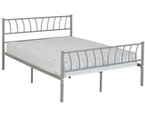 HARLOW 4'6" BED - SILVER